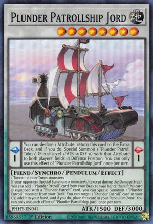 Plunder Patrollship Jord [PHHY-EN041] Super Rare