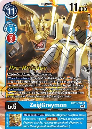 ZeigGreymon [BT11-031] [Dimensional Phase Pre-Release Promos]