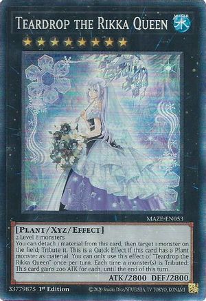 Teardrop the Rikka Queen [MAZE-EN053] Collector's Rare