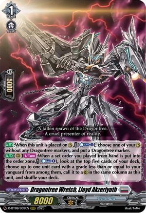 Dragontree Wretch, Lloyd Akzeriyuth (D-BT09/009EN) [Dragontree Invasion]