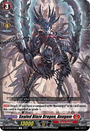 Sealed Blaze Dragon, Anugam (D-BT09/059EN) [Dragontree Invasion]