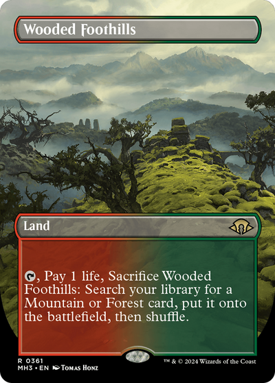 Wooded Foothills (Borderless) (MH3-361) - Modern Horizons 3 (Borderless)