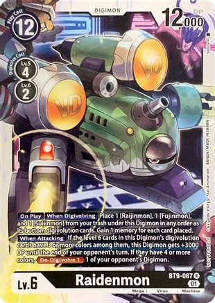 Raidenmon [BT9-067] [Revision Pack Cards]