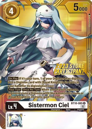 Sistermon Ciel [BT10-085] (2023 Store Participant) [Xros Encounter Promos]