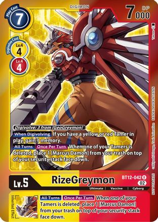 RizeGreymon [BT12-042] (Tamer Party -Special-) [Across Time Promos]