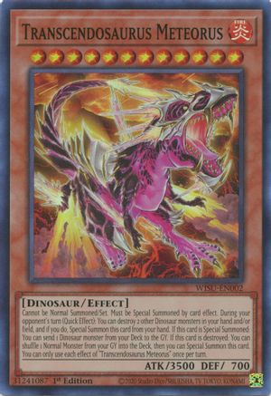 Transcendosaurus Meteorus [WISU-EN002] Super Rare