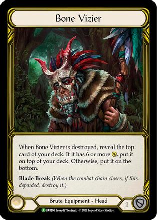 Bone Vizier (Golden) [FAB106] (Promo)  Cold Foil