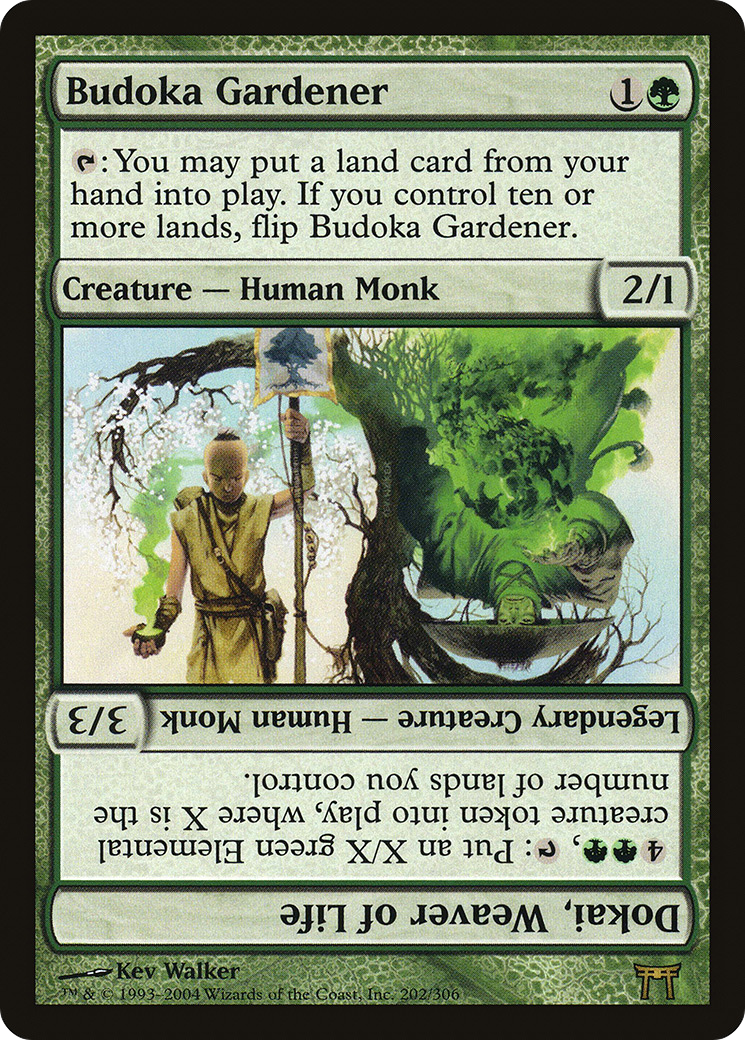 Budoka Gardener // Dokai, Weaver of Life (CHK-202) - Champions of Kamigawa