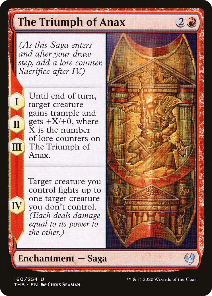 The Triumph of Anax (THB-160) - Theros Beyond Death Foil