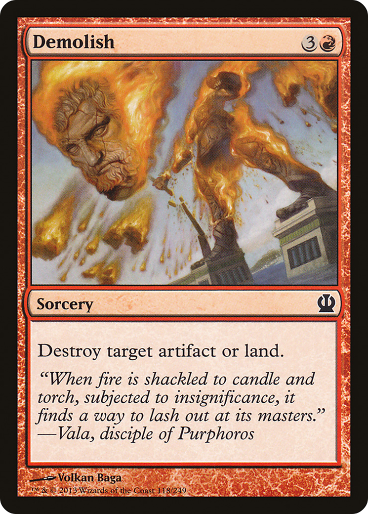 Demolish (THS-118) - Theros Foil