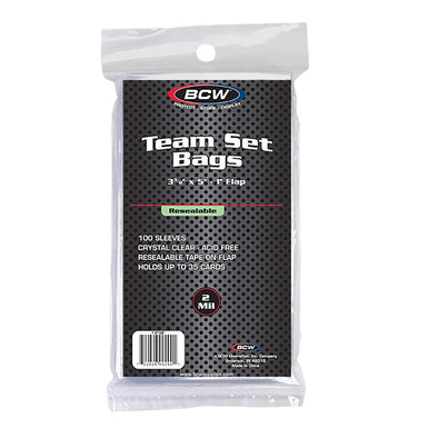 BCW - Team Bags Set Resealable (100) Clear