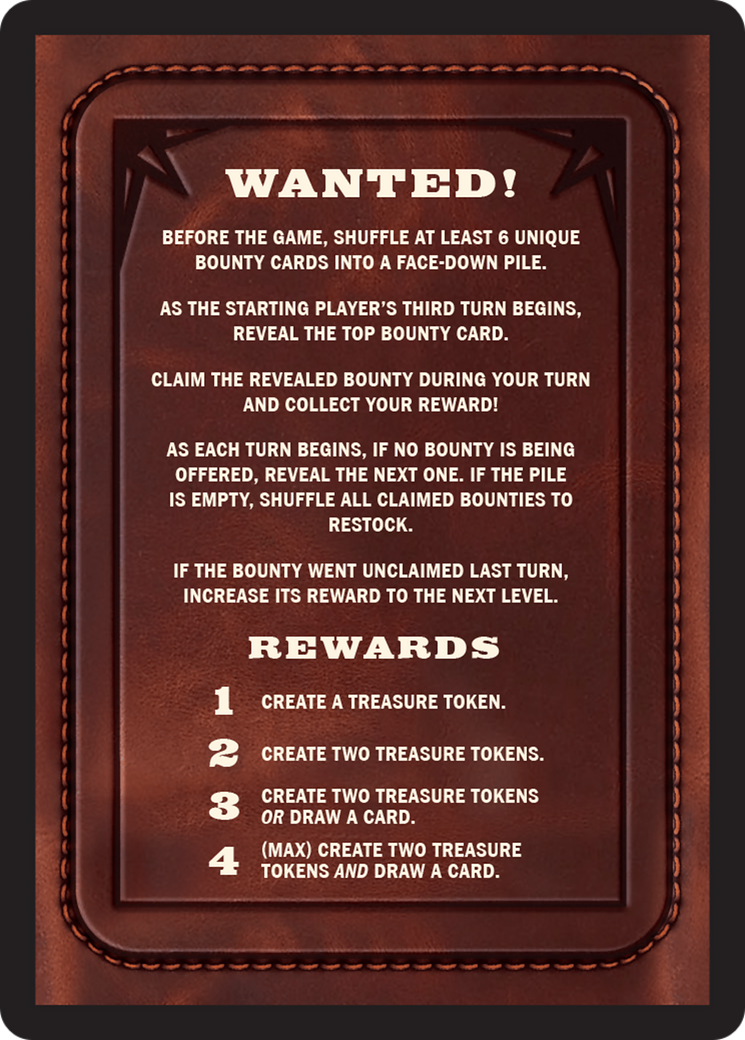 Bounty: Vara Beth Hannifer // Wanted! (TOTC-041) - Outlaws of Thunder Junction Commander Tokens