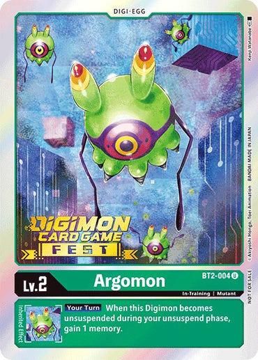Argomon [BT2-004] (Digimon Card Game Fest 2022) [Release Special Booster Promos]
