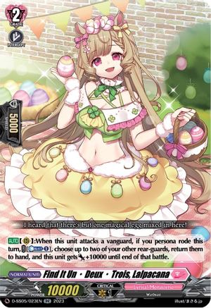 Find It Un•Deux•Trois, Lalpacana (D-SS05/023EN) [D-SS05: Festival Booster 2023]