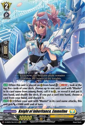 Knight of Inheritance, Emmeline (D-SS05/Re44EN) [D-SS05: Festival Booster 2023]