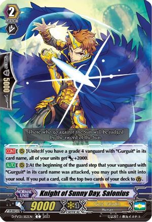 Knight of Sunny Day, Salonius (D-PV01/182EN) [D-PV01: History Collection]