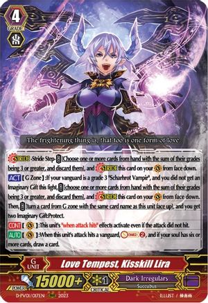 Love Tempest, Kisskill Lira (D-PV01/017EN) [D-PV01: History Collection]