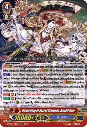 Pirate King of Secret Schemes, Bandit Rum (D-PV01/020EN) [D-PV01: History Collection]