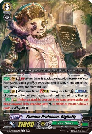 Famous Professor, Bigbelly (D-PV01/123EN) [D-PV01: History Collection]