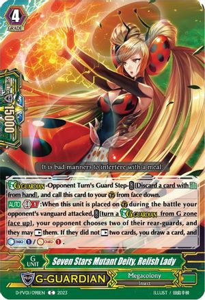 Seven Stars Mutant Deity, Relish Lady (D-PV01/098EN) [D-PV01: History Collection]
