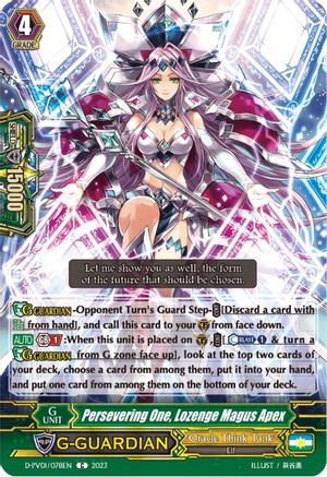 Persevering One, Lozenge Magus Apex (D-PV01/078EN) [D-PV01: History Collection]