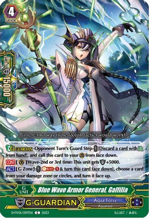 Blue Wave Armor General, Galfilia (D-PV01/097EN) [D-PV01: History Collection]