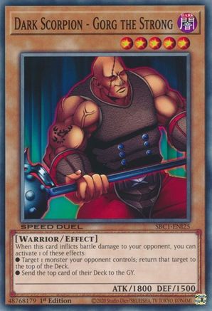 Dark Scorpion - Gorg the Strong [SBC1-ENI25] Common