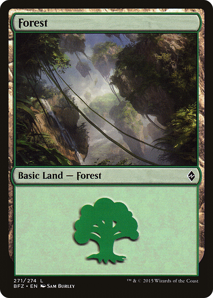Forest (BFZ-271A) - Battle for Zendikar