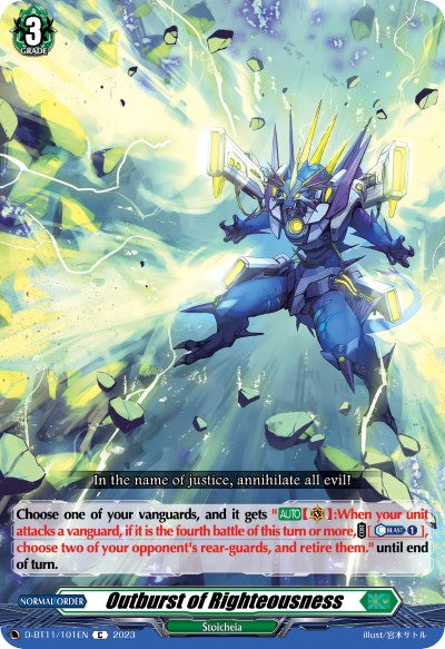 Outburst of Righteousness (D-BT11/101EN) [Clash of the Heroes]