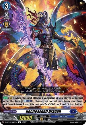 Reciteaspell Dragon (D-BT11/040EN) [Clash of the Heroes]