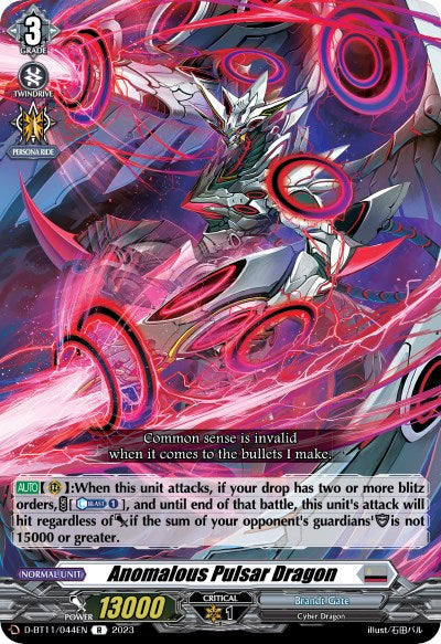 Anomalous Pulsar Dragon (D-BT11/044EN) [Clash of the Heroes]