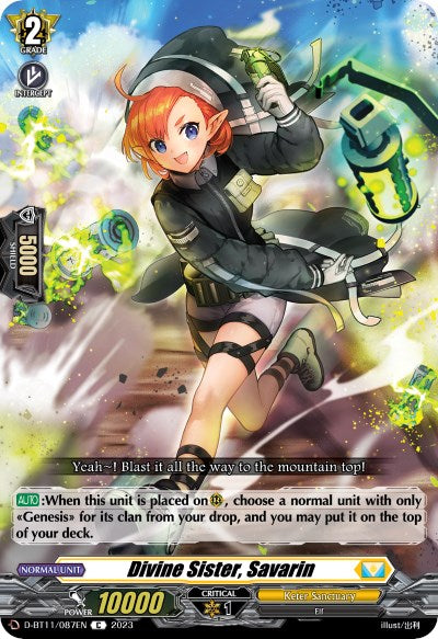 Divine Sister, Savarin (D-BT11/087EN) [Clash of the Heroes]