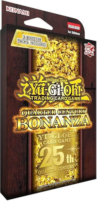 Yugioh! Booster Packs: Quarter Century Bonanza 3-Pack Tuck Box *Sealed*