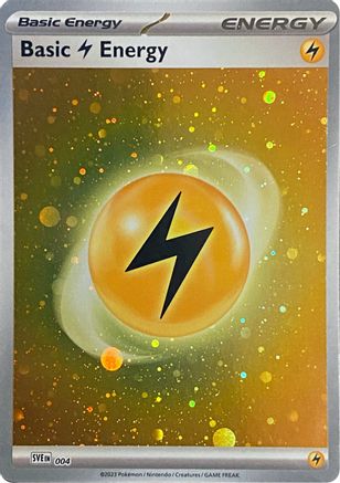 Basic Lightning Energy (004) (Cosmos Holo) [Scarlet & Violet: Base Set]