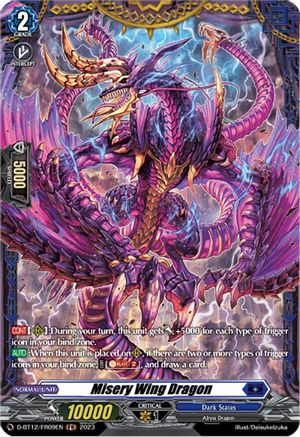 Misery Wing Dragon (D-BT12/FR09EN) [Evenfall Onslaught]