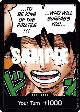 DON!! Card (Monkey.D.Luffy) (1st Anniversary DON!! Card Pack) [One Piece Promotion Cards] DON!!