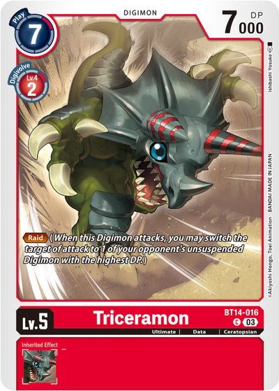 Triceramon [BT14-016] [Blast Ace]