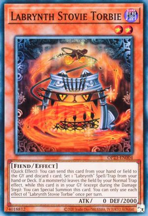 Labrynth Stovie Torbie [OP23-EN004] Super Rare