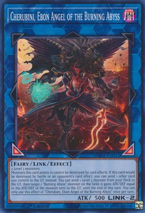 Cherubini, Ebon Angel of the Burning Abyss [RA01-EN042] Super Rare