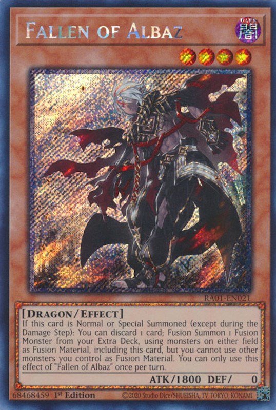 Fallen of Albaz [RA01-EN021] Platinum Secret Rare