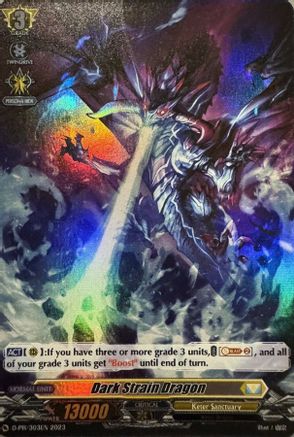 Dark Strain Dragon (Foil) (D-PR/303EN) [D Promo Cards]