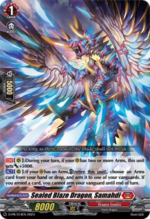 Sealed Blaze Dragon, Samahdi (D-PR/314EN) [D Promo Cards]