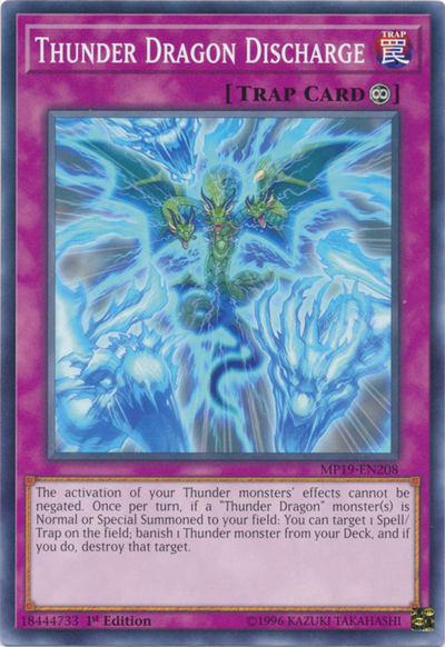 Thunder Dragon Discharge [MP19-EN208] Common