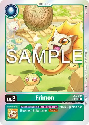 Frimon [EX5-004] (Animal Colosseum Box Promotion Pack) [Animal Colosseum]
