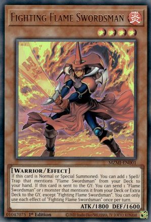 Fighting Flame Swordsman [MZMI-EN001] Ultra Rare