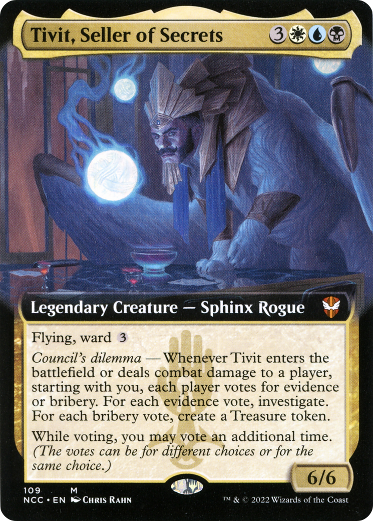 Tivit, Seller of Secrets (Extended Art) [Streets of New Capenna Commander]