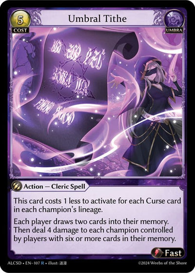 Umbral Tithe (107) [Alchemical Revolution: Starter Decks]