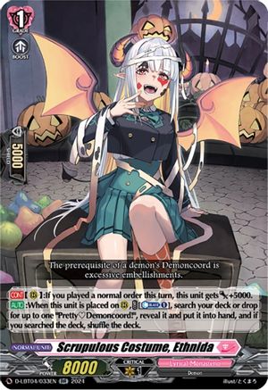 Scrupulous Costume, Ethnida (D-LBT04/033EN) [Lyrical Monasterio: Trick or Trick!]