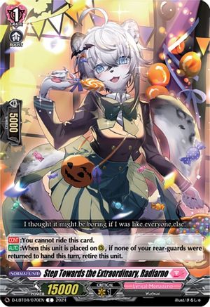 Step Towards the Extraordinary, Radiarno (D-LBT04/070EN) [Lyrical Monasterio: Trick or Trick!]