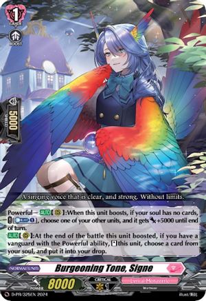 Burgeoning Tone, Signe (D-PR/325EN) [D Promo Cards]